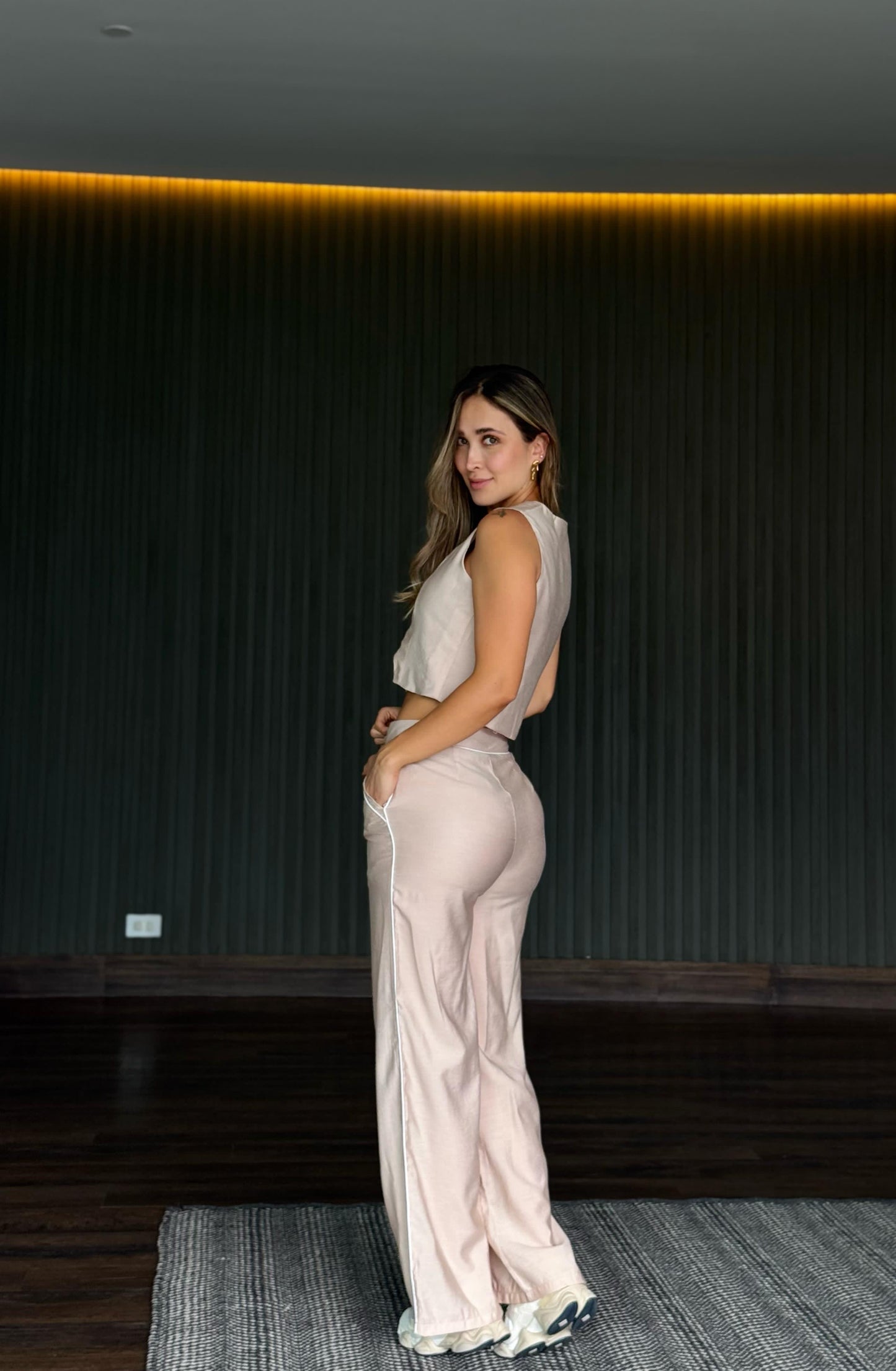 Set Lino Línea Beige