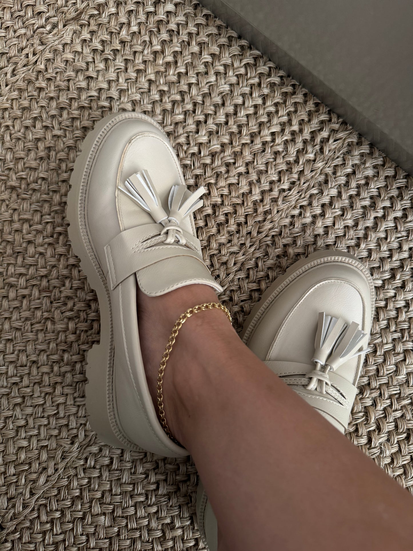 Mocasines Beige