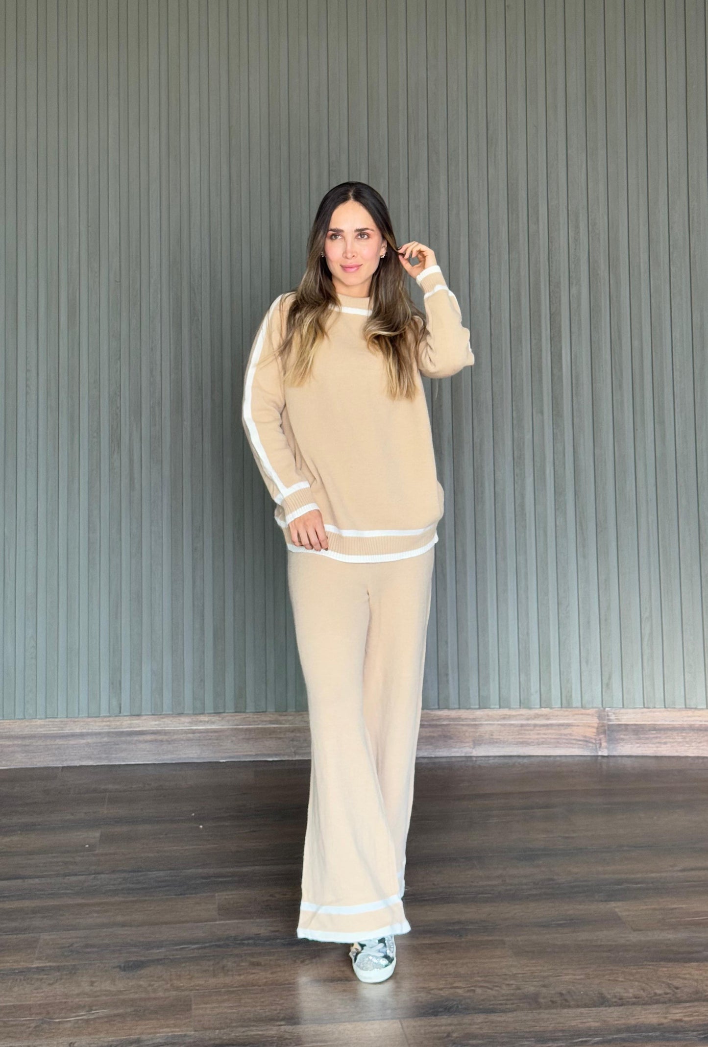 Set Hilo Borde Beige
