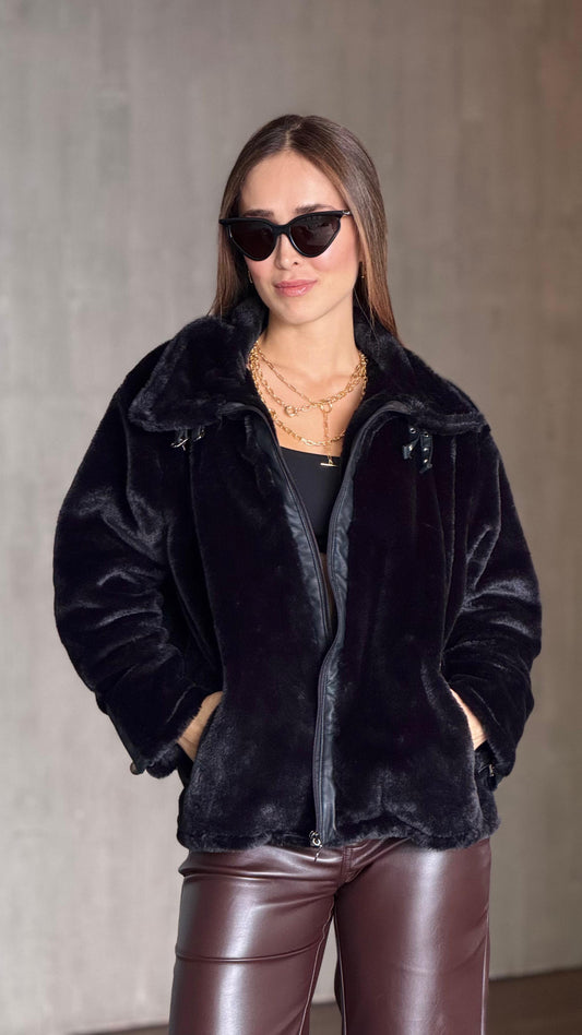 Chaqueta Gabán Negra