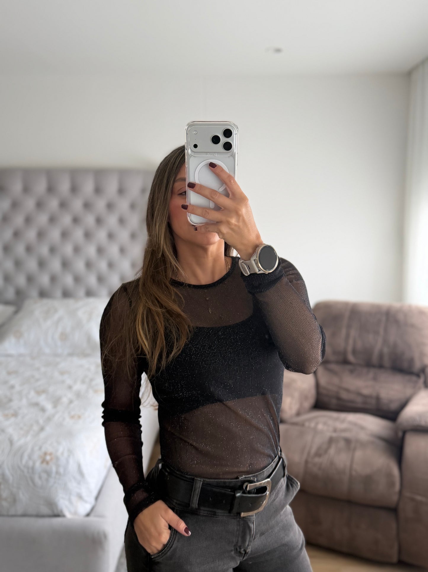 Buzo Transparente Brillo