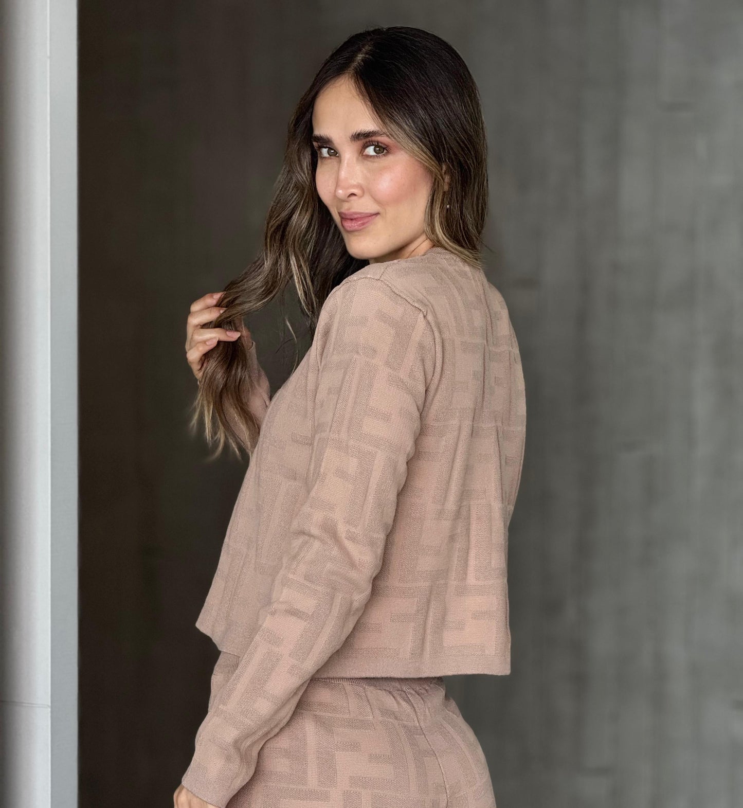 Set Hilo Monograma Beige