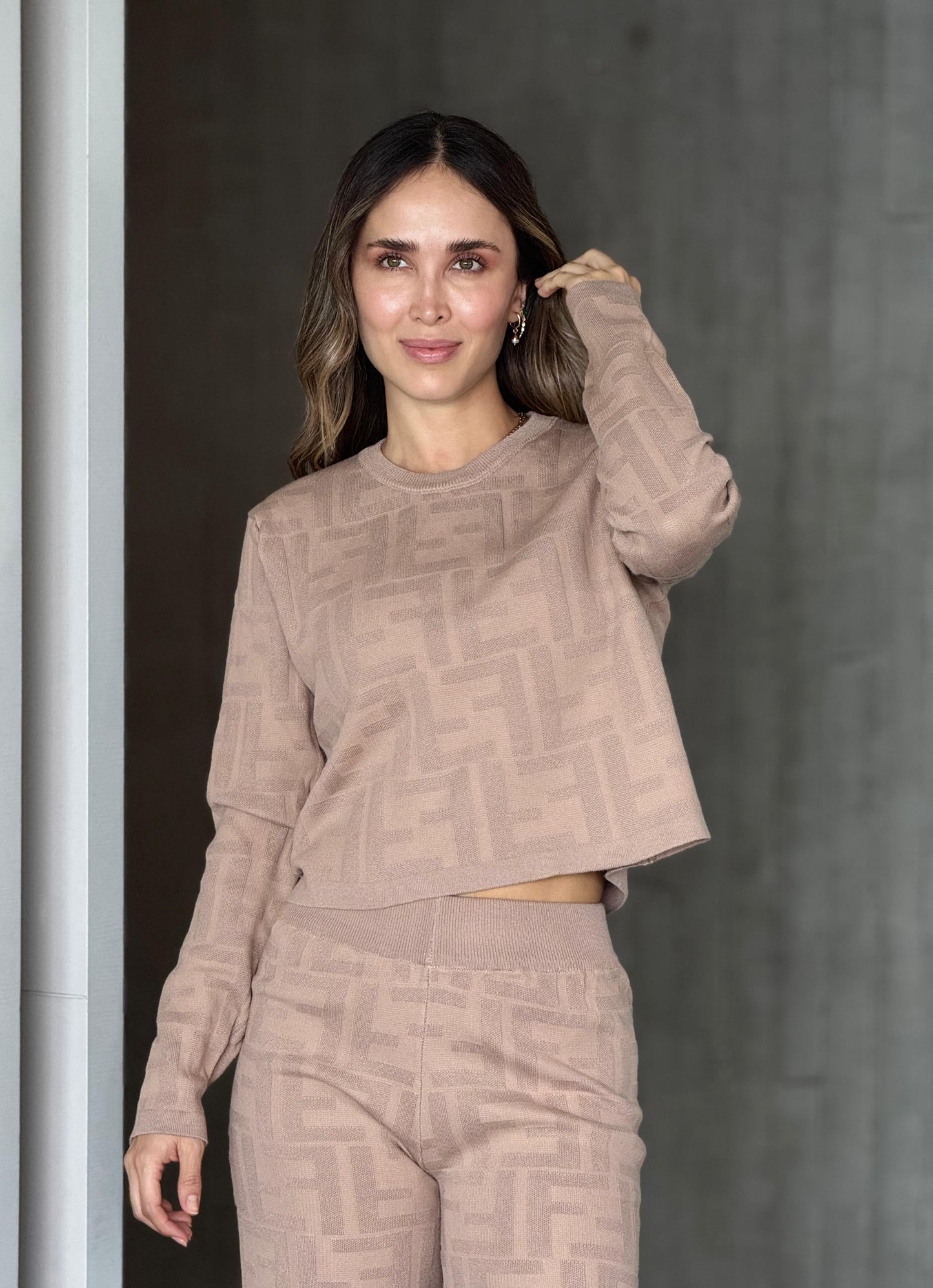 Set Hilo Monograma Beige