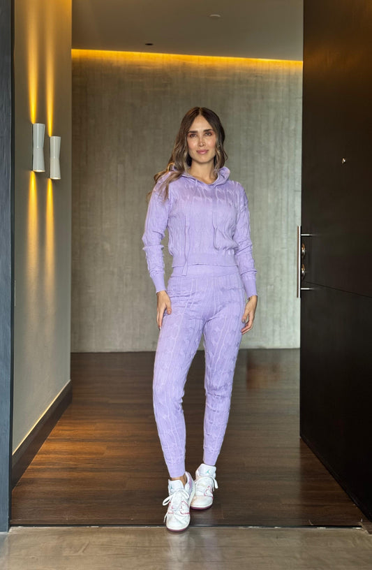 Set Hilo Pantalón Tubo Lila