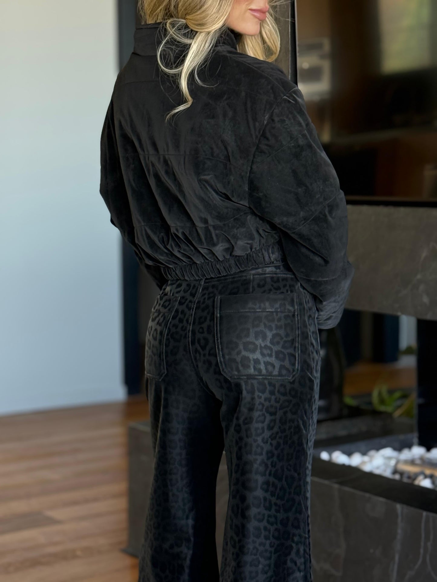 Pantalón Animal Print Negro